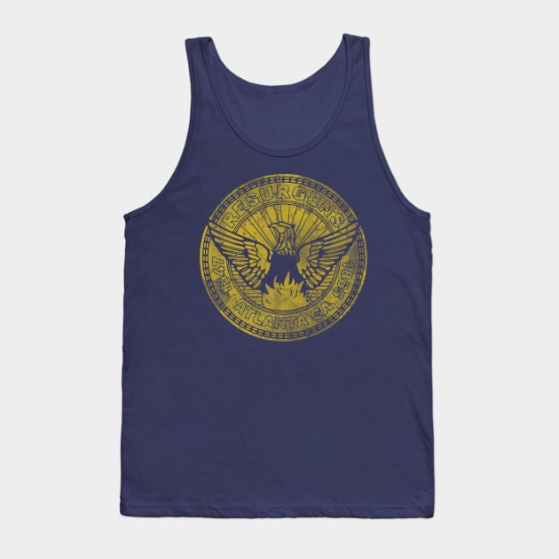 Vintage Distressed Flag of Atlanta Tank Top by E